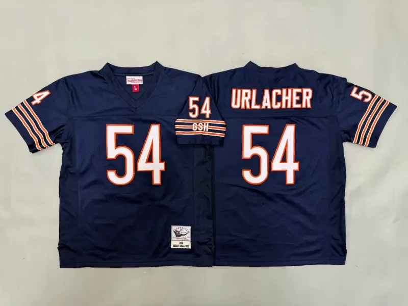 CHICAGO BEARS BRIAN URLACHER BLUE VINTAGE JERSEY