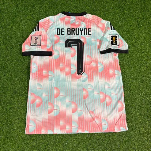 2026 WORLD CUP KEVIN DE BRUYNE TEAM BELGIUM RED AND BLUE JERSEY
