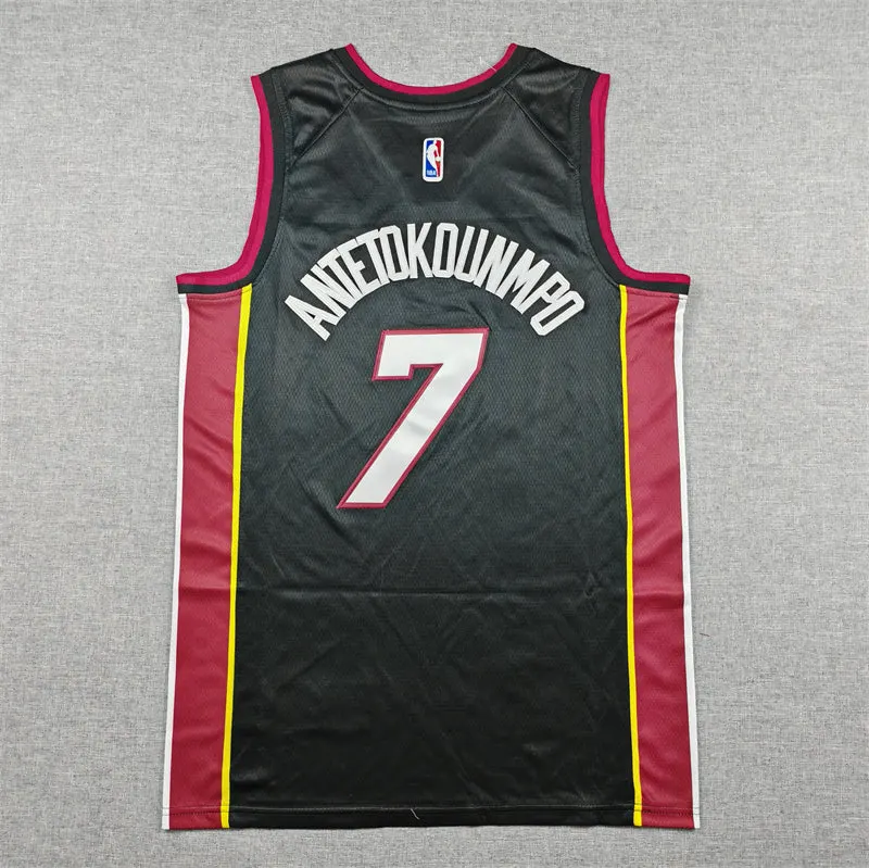 MIAMI HEAT GIANNIS ANTETOKOUNMPO BLACK JERSEY