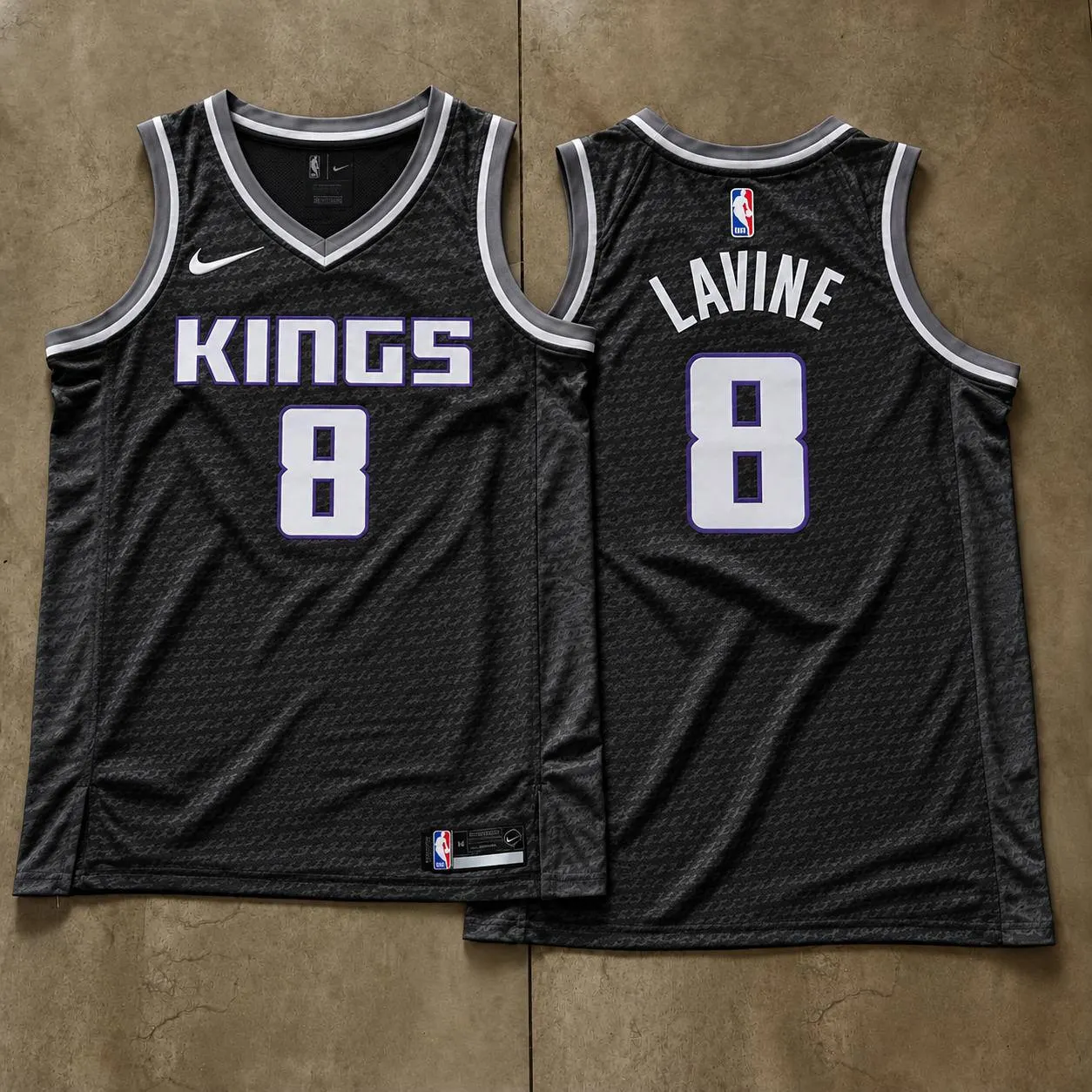 Sacramento Kings Zach LaVine Charcoal Jersey