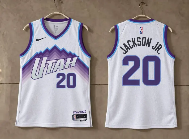 Utah Jazz Jaren Jackson Jr. White Mountain Jersey