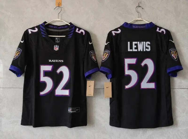BALTIMORE RAVENS RAY LEWIS BLACK JERSEY