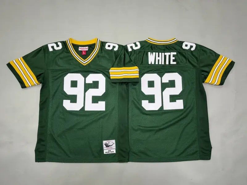GREEN BAY PACKERS REGGIE WHITE GREEN VINTAGE JERSEY