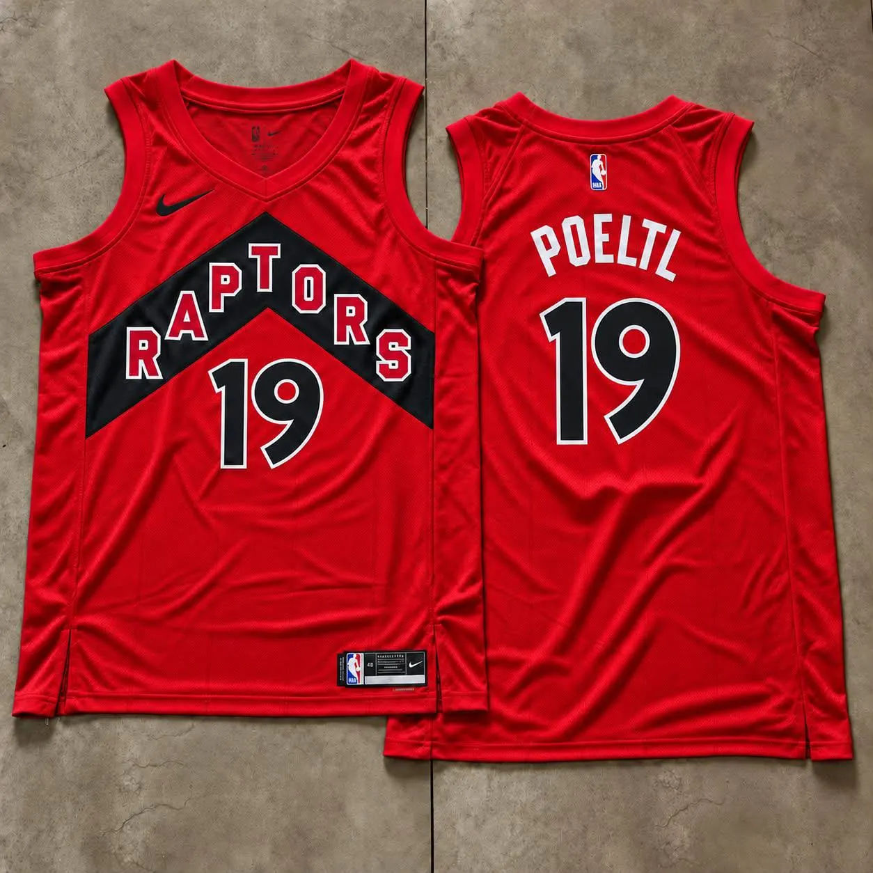 Toronto Raptors Jakob Poeltl Red Jersey