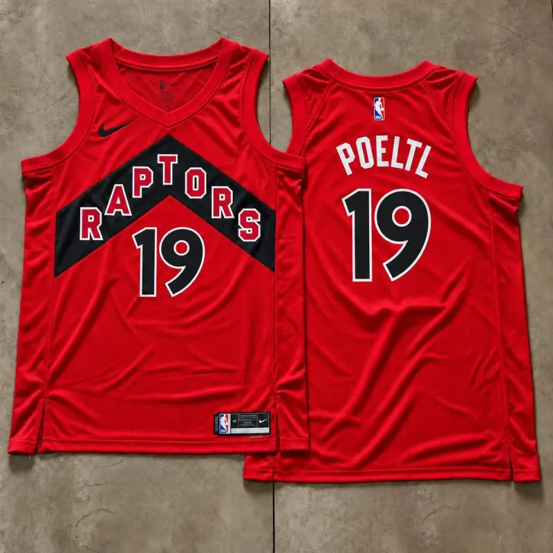 Toronto Raptors Jakob Poeltl Red Jersey