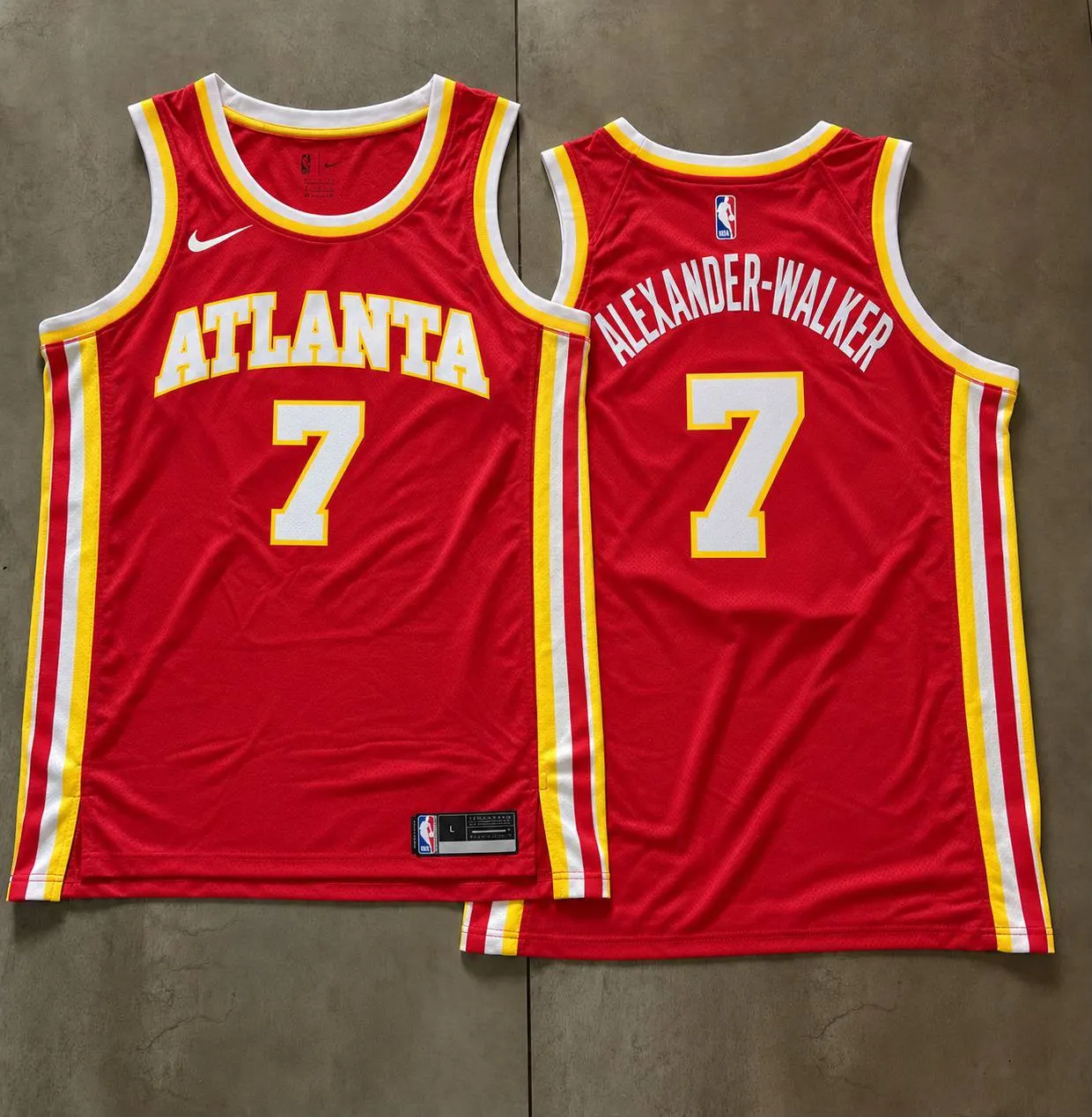 Atlanta Hawks Nickeil Alexander Walker Red Jersey