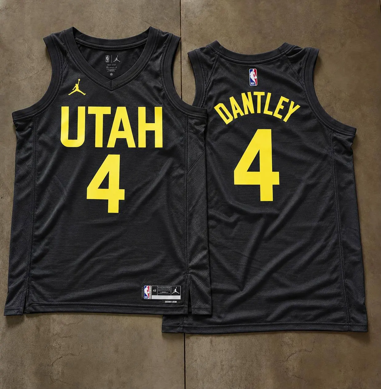 Utah Jazz Adrian Dantley Black Jersey