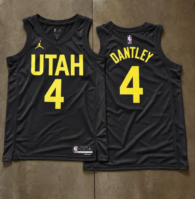 Utah Jazz Adrian Dantley Black Jersey