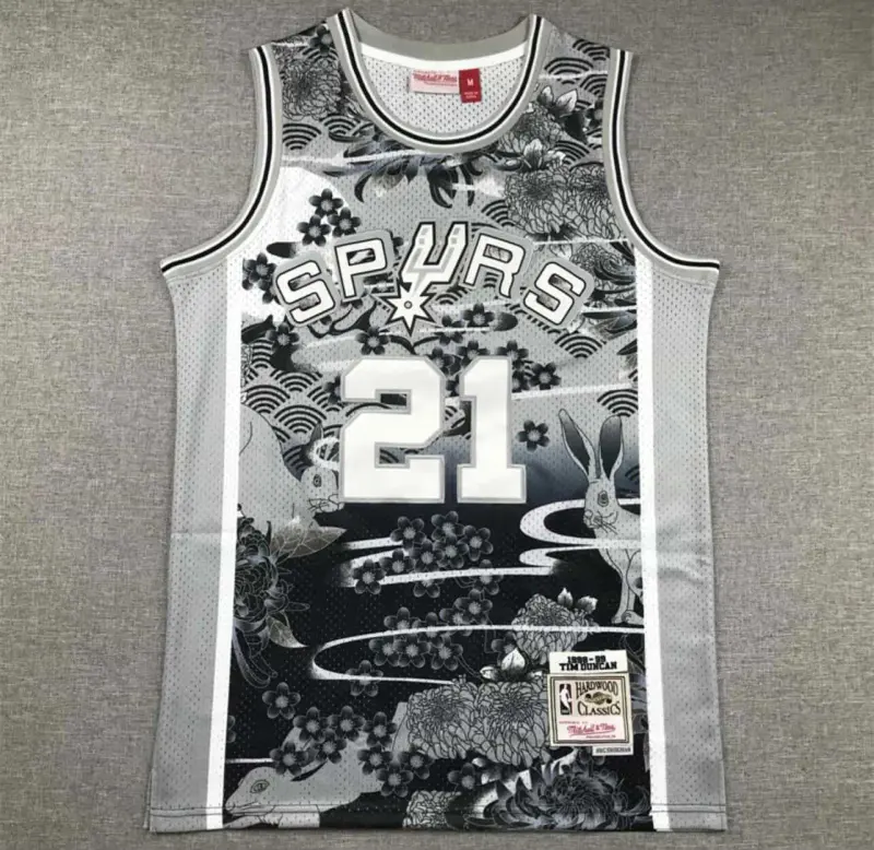 Tim Duncan San Antonio Spurs Basketball Jersey