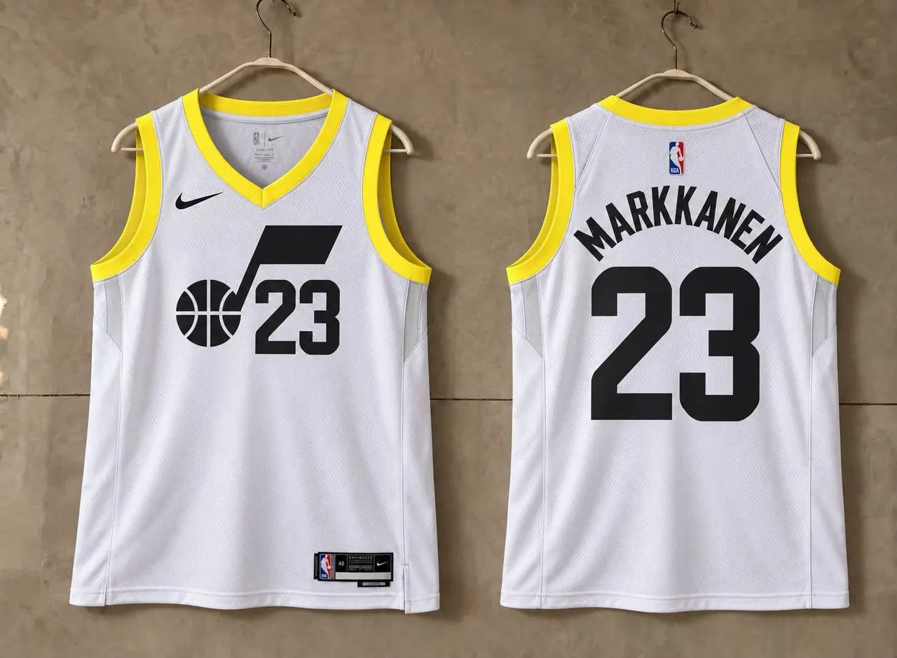 Utah Jazz Lauri Markkanen White Jersey