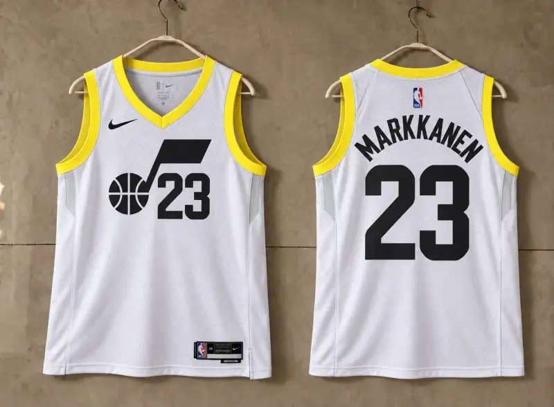 Utah Jazz Lauri Markkanen White Jersey