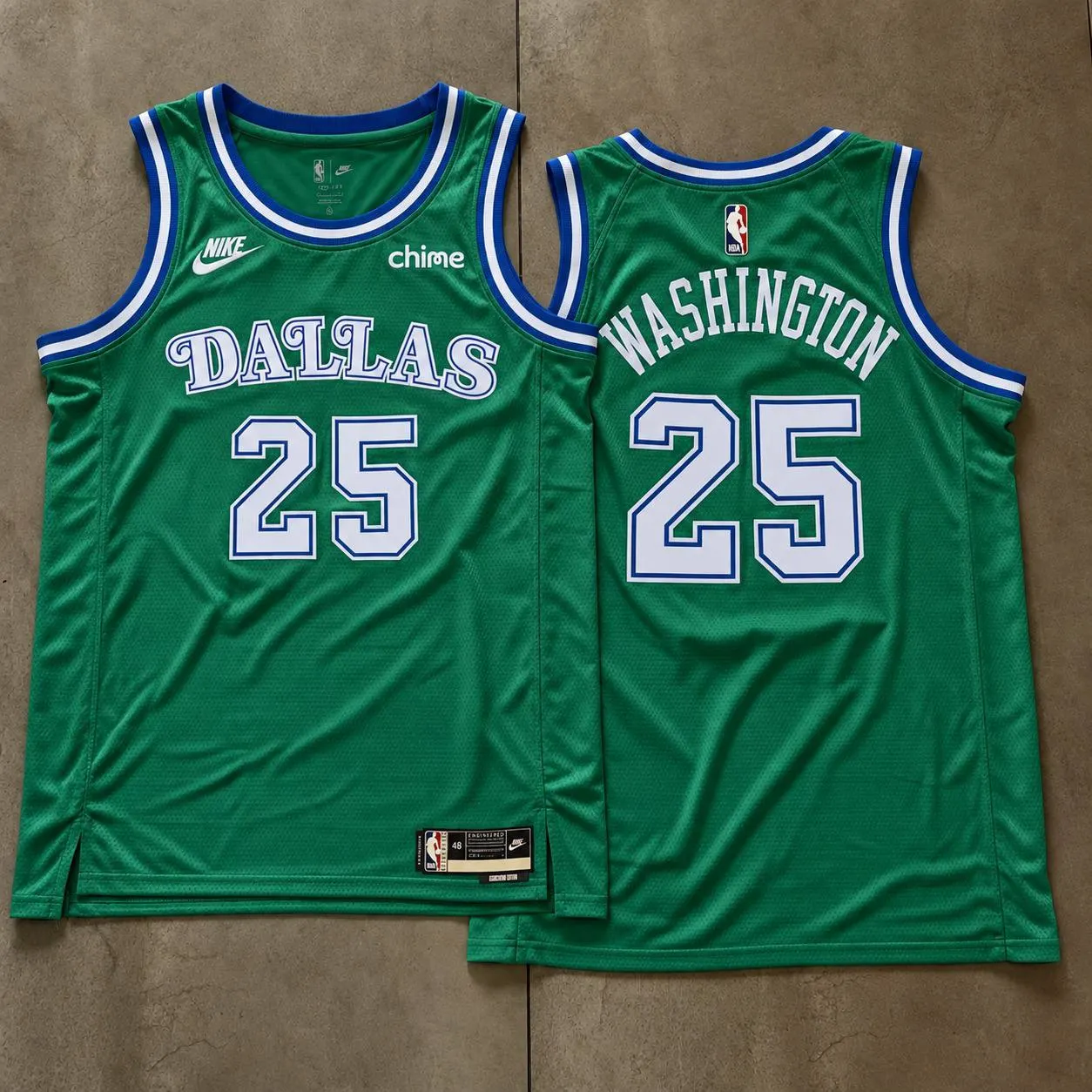 Dallas Mavericks P.J. Washington Green Jersey