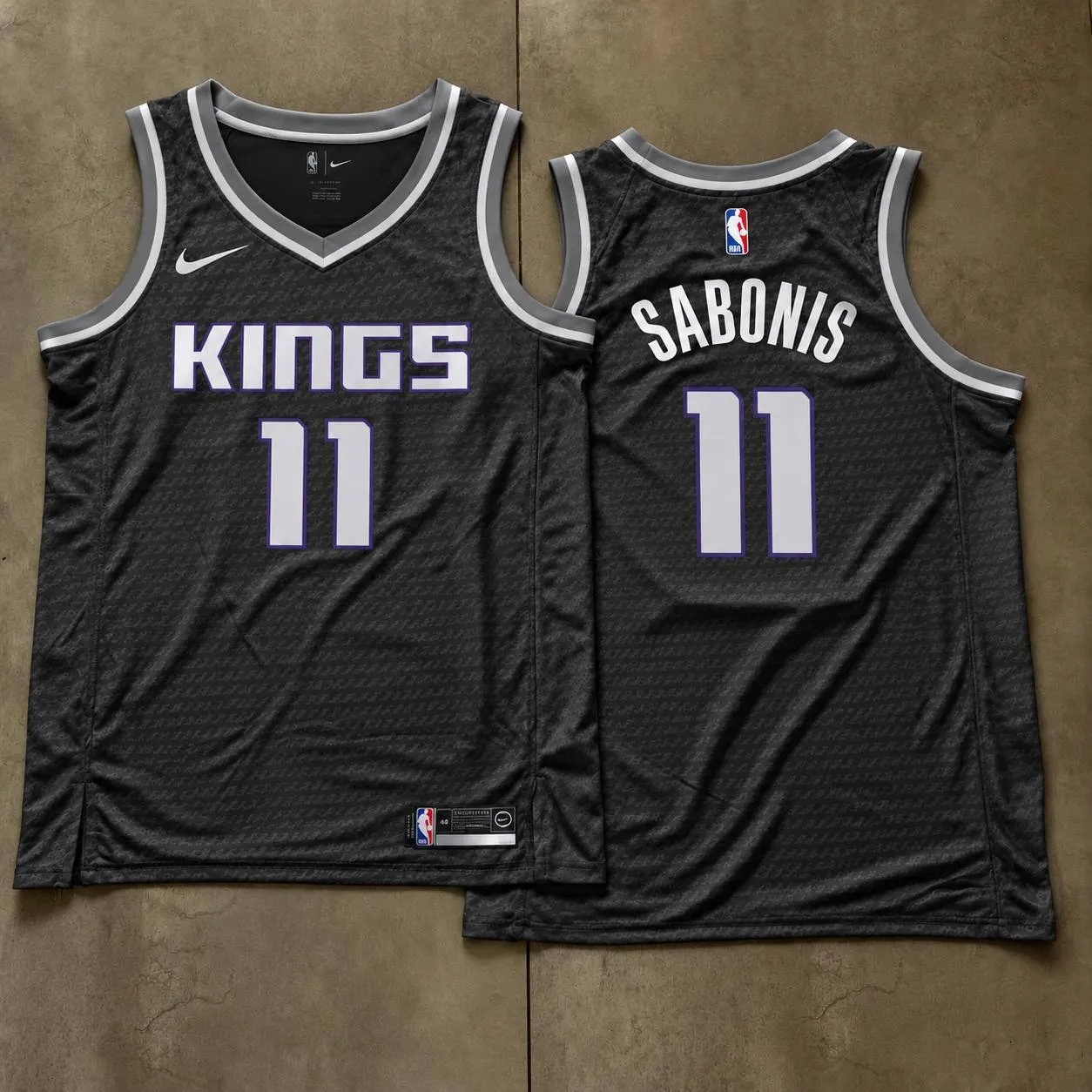 Sacramento Kings Domantas Sabonis Charcoal Jersey
