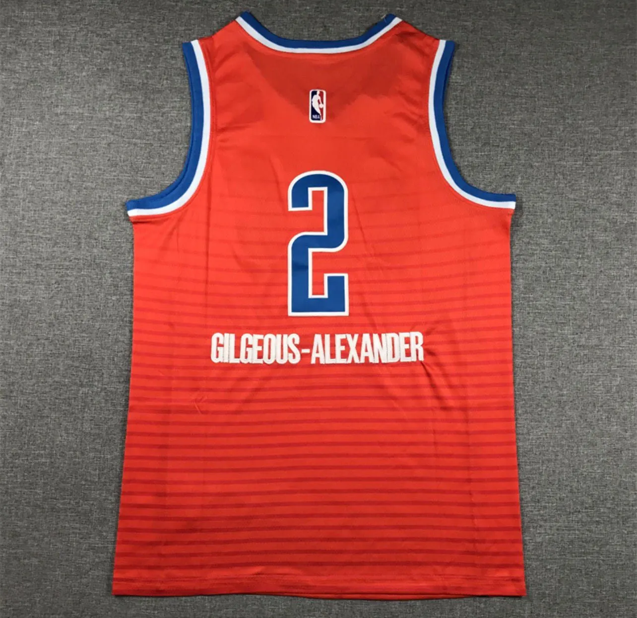 Shai Gilgeous-Alexander Orange Oklahoma City Thunder Jersey