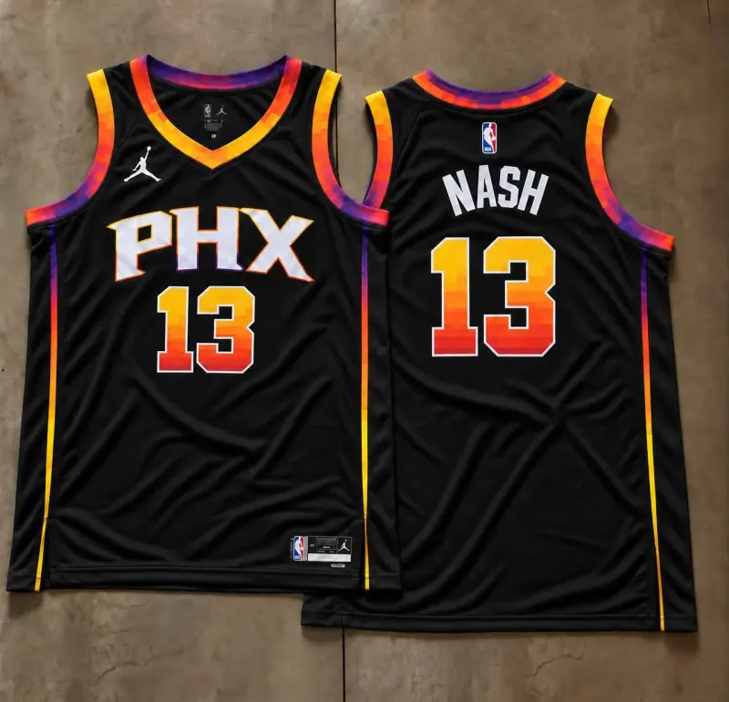 Phoenix Suns Steve Nash Black PHX Jersey