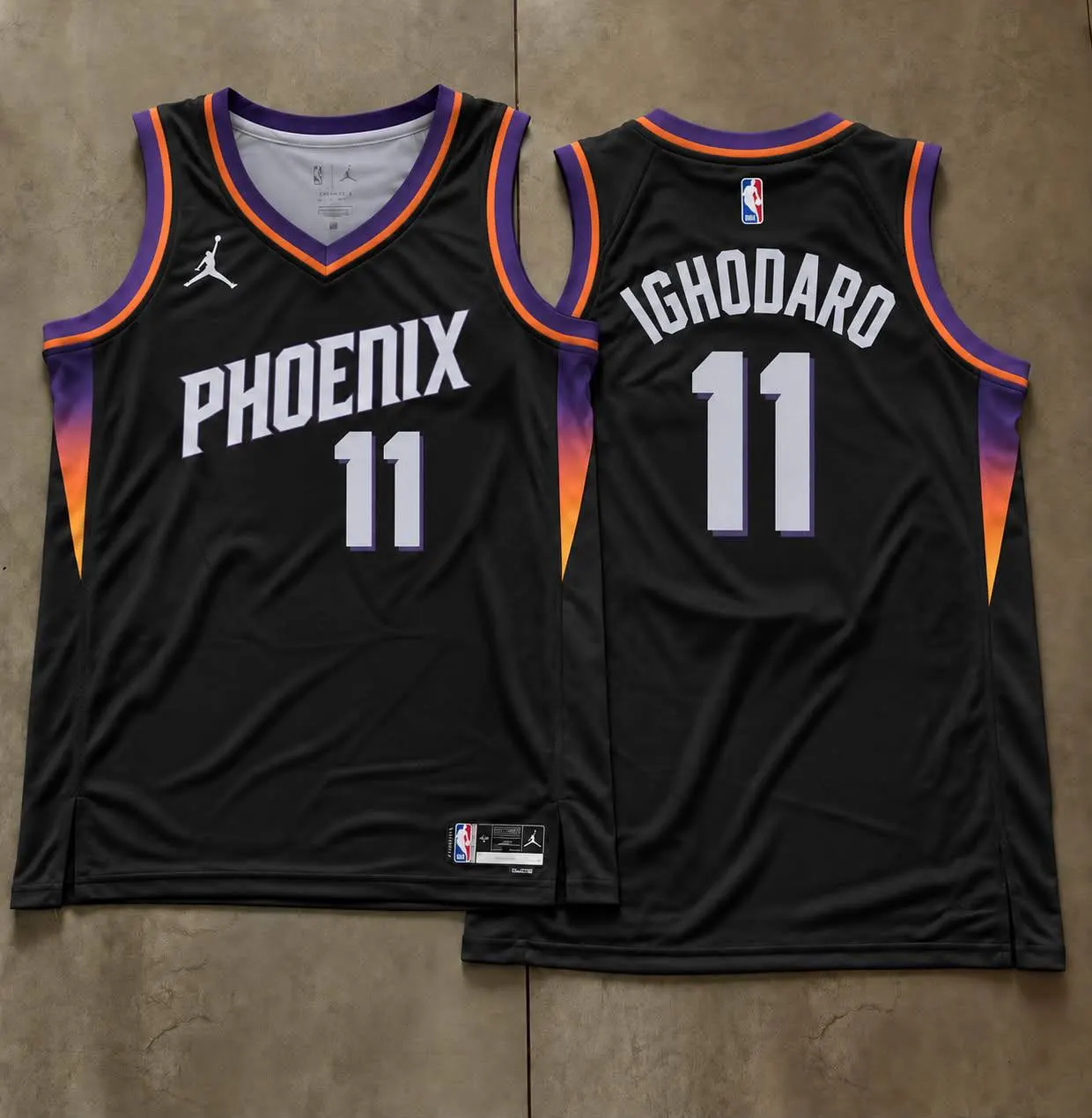 Phoenix Suns Oso Ighodaro Black Phoenix Jersey