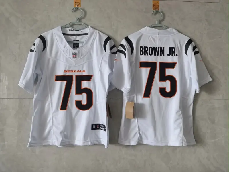 CINCINNATI BENGALS ORLANDO BROWN JR. WHITE JERSEY