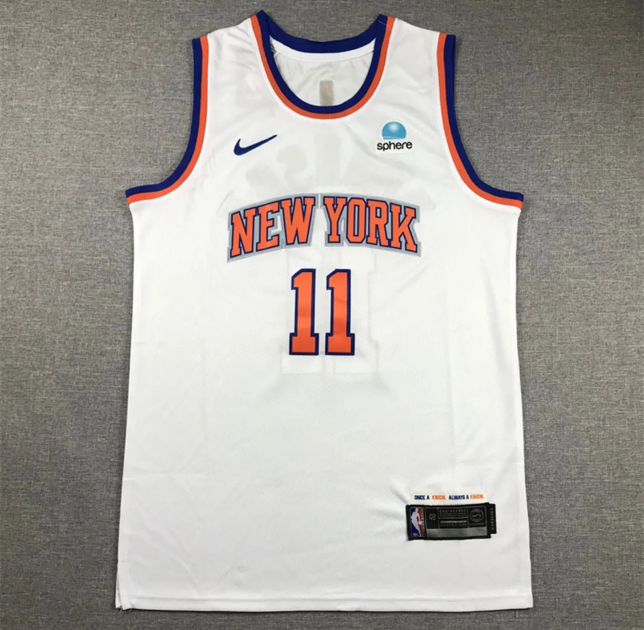 Jalen Brunson White New York Knicks Jersey