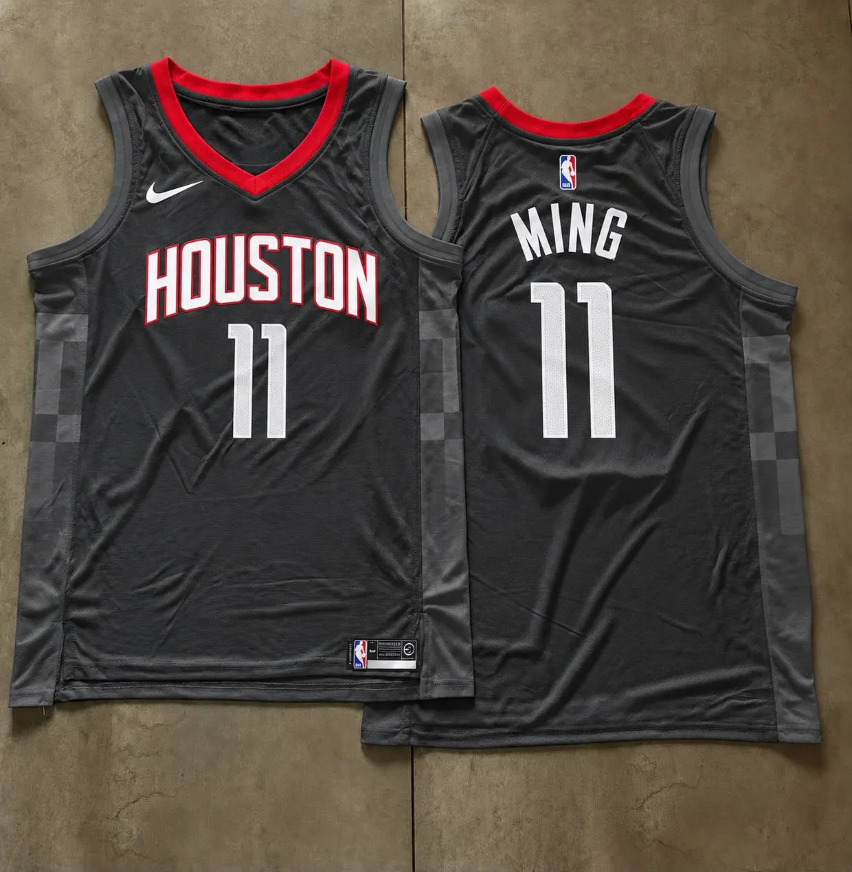 Houston Rockets Yao Ming Black Jersey