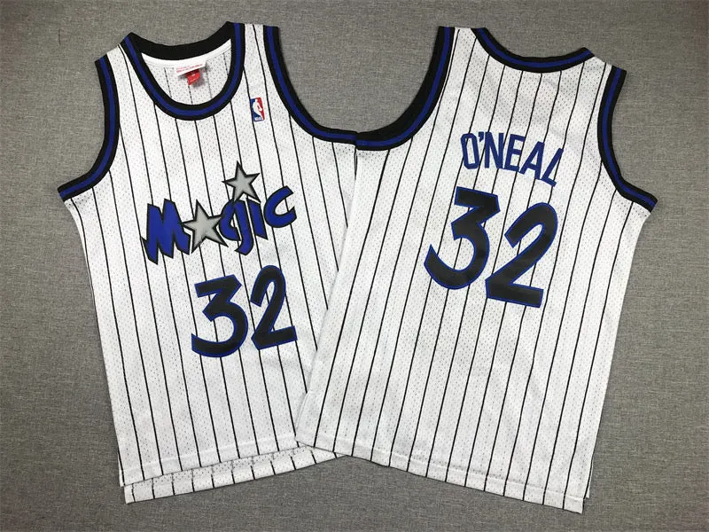 ORLANDO MAGIC SHAQUILLE O’NEAL WHITE VINTAGE JERSEY