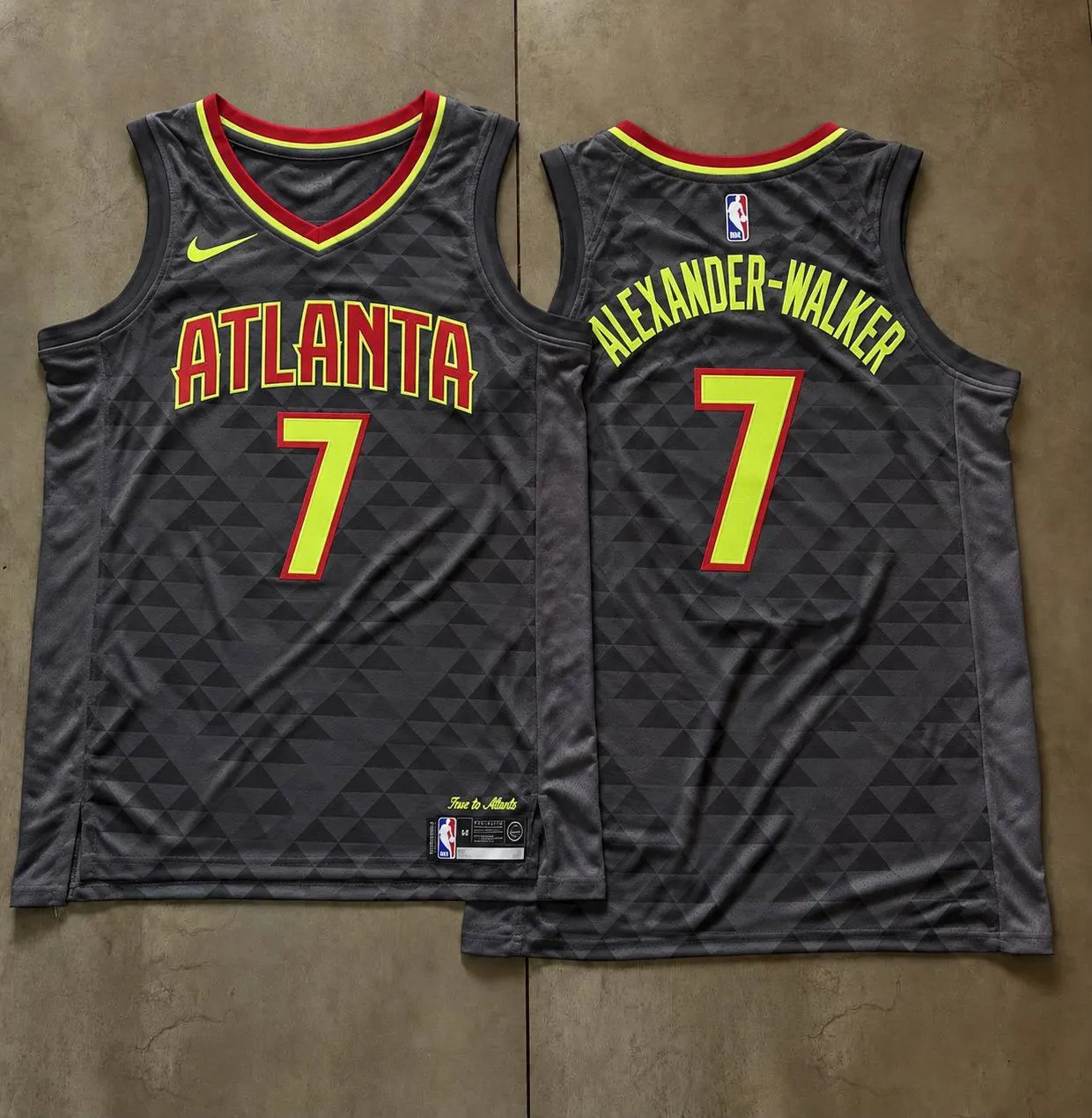 Atlanta Hawks Nickeil Alexander Walker Grey Jersey
