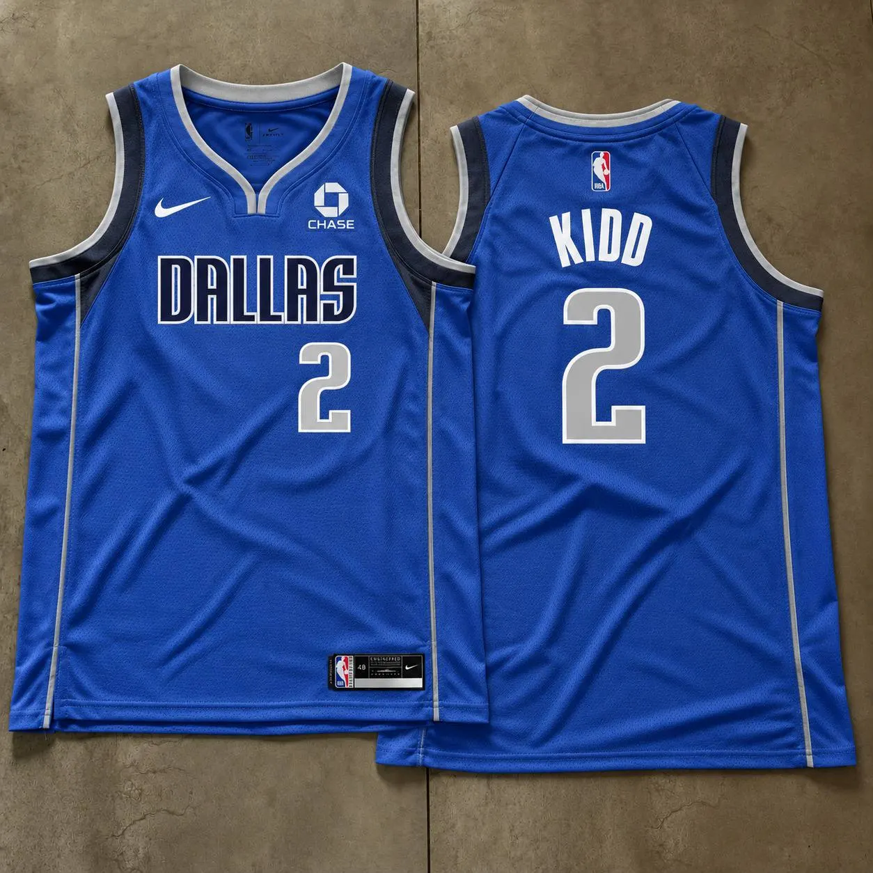 Dallas Mavericks Jason Kidd Royal Blue Jersey
