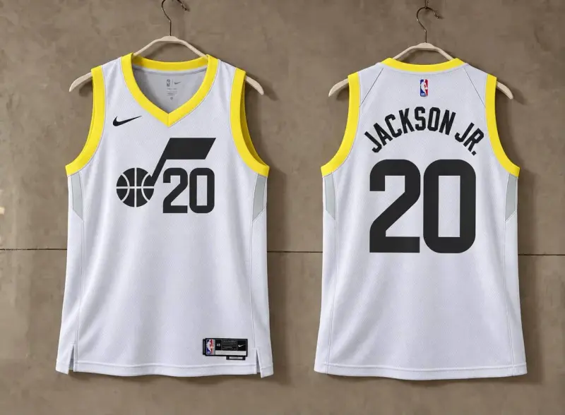 Utah Jazz Jaren Jackson Jr. White Jersey