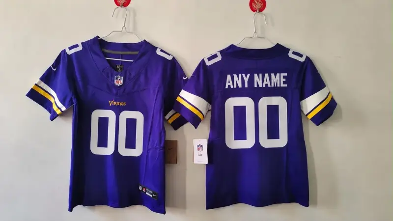 MINNESOTA VIKINGS CUSTOM PURPLE JERSEY