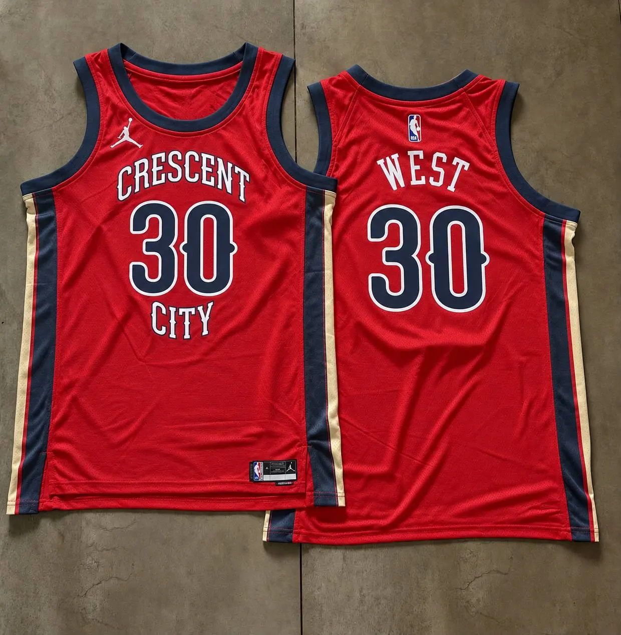 New Orleans Pelicans David West Red Jersey
