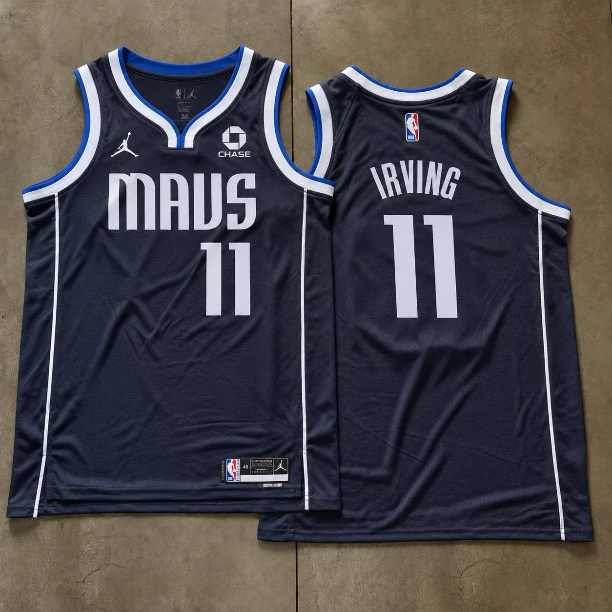 Dallas Mavericks Kyrie Irving Navy Jersey