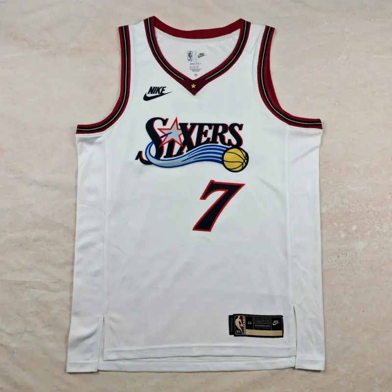 PHILADELPHIA 76ERS JAYLEN BROWN WHITE JERSEY