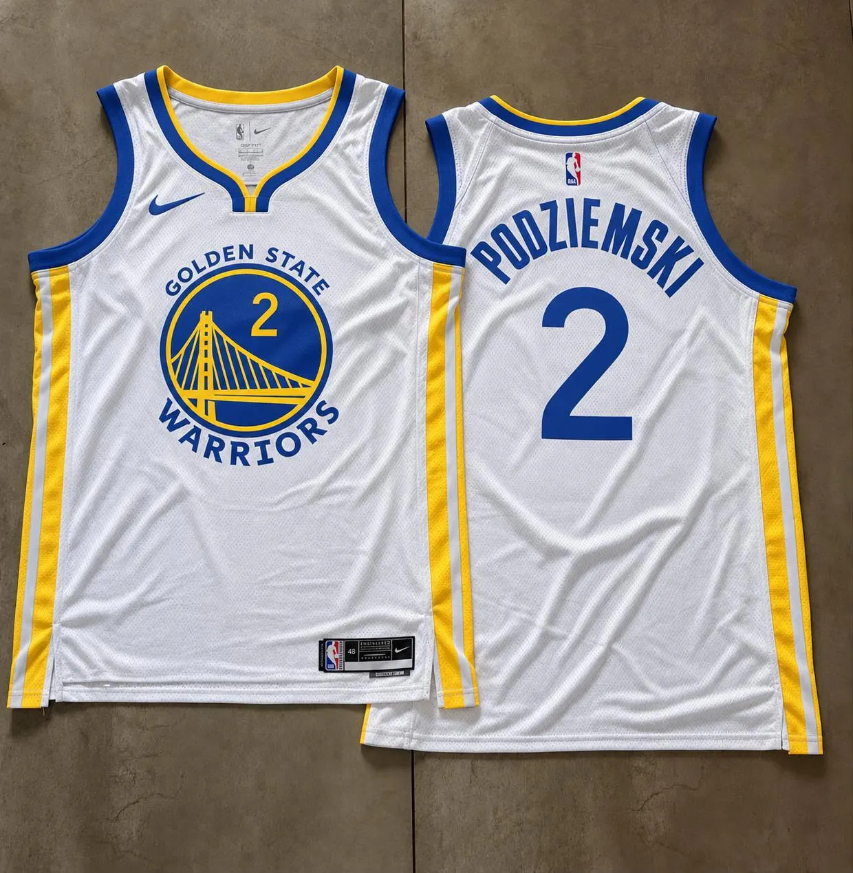 Golden State Warriors Brandin Podziemski White Jersey
