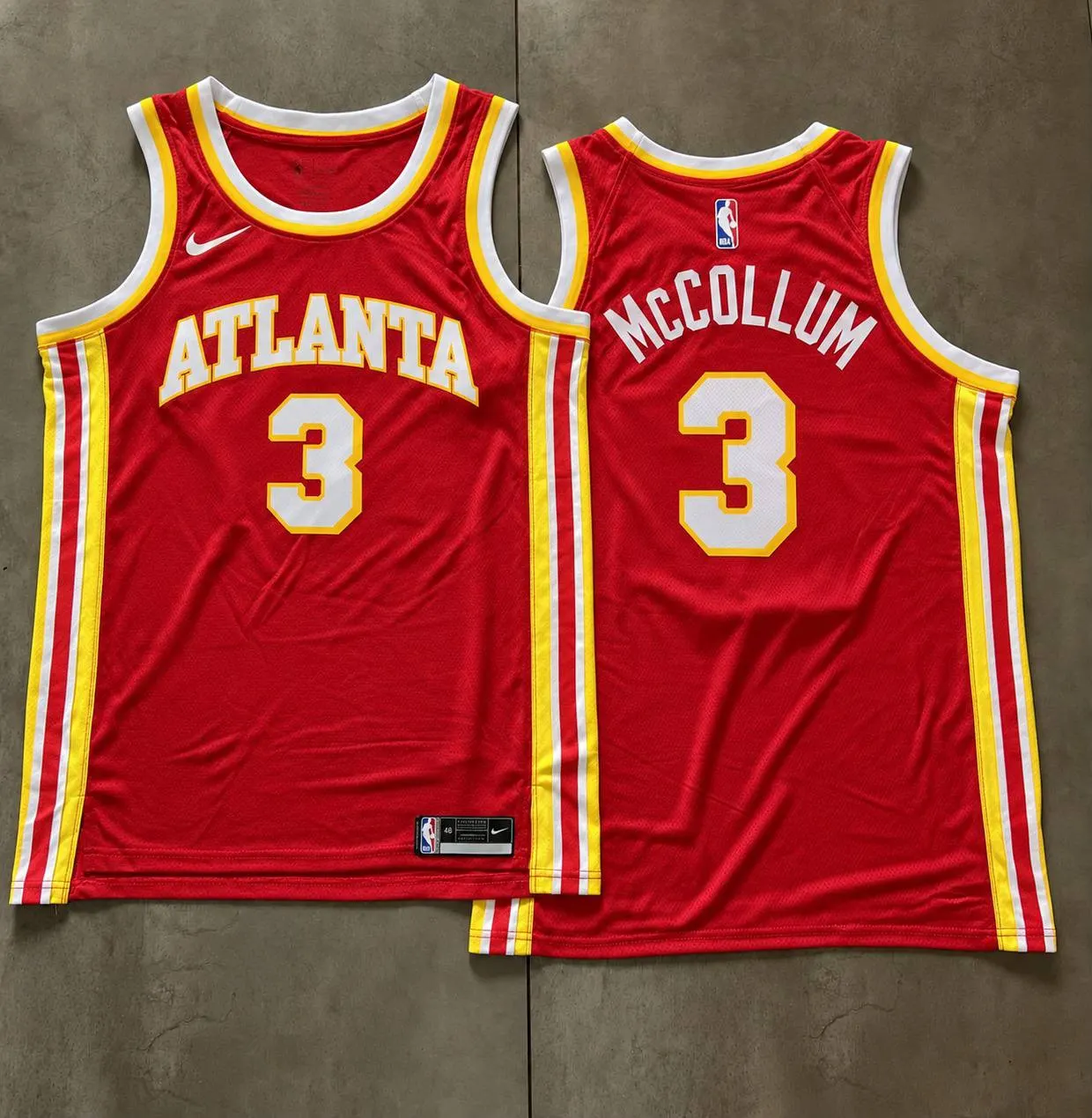 Atlanta Hawks CJ McCollum Red Jersey