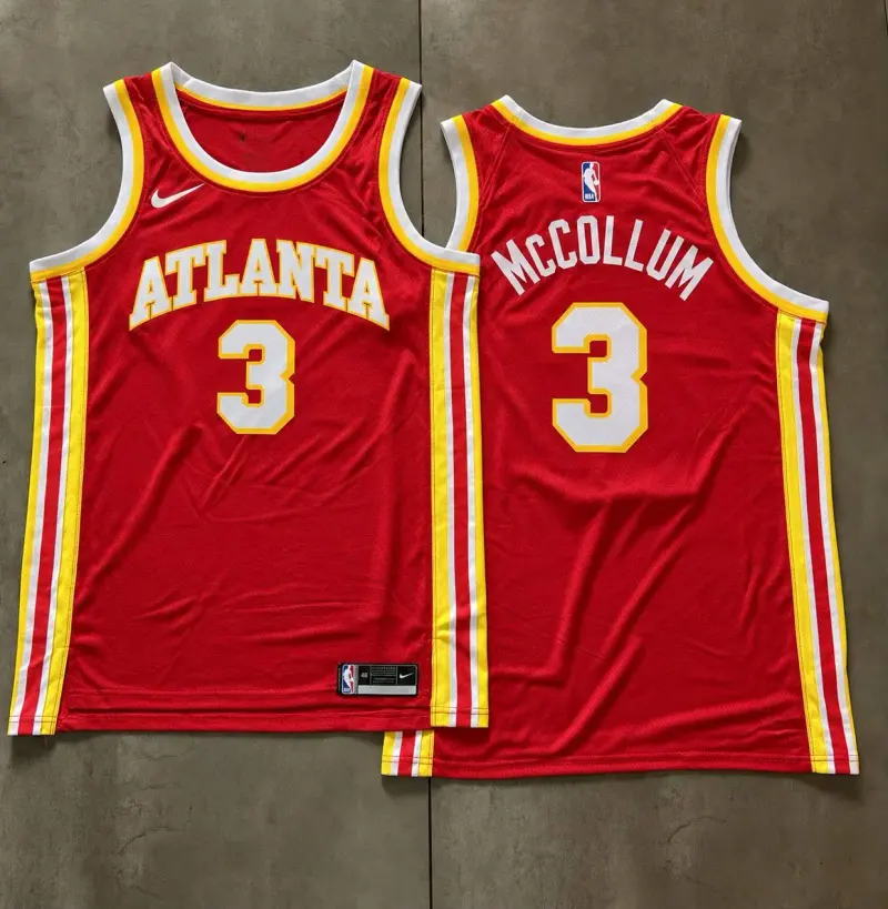 Atlanta Hawks CJ McCollum Red Jersey