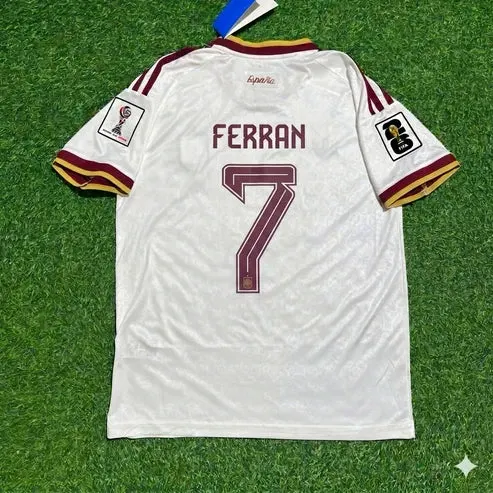 2026 WORLD CUP FERRAN TORRES TEAM SPAIN WHITE JERSEY