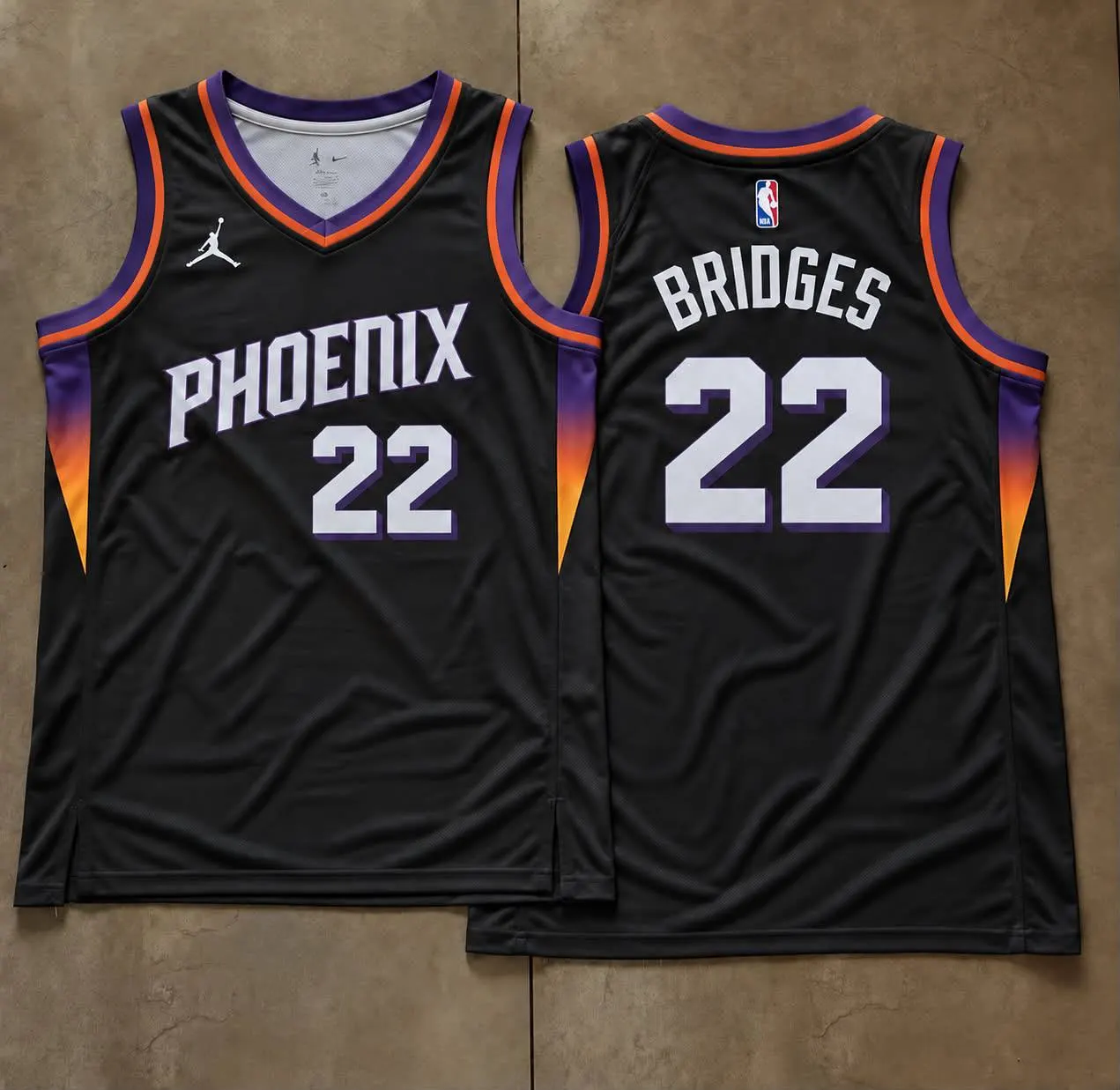 Phoenix Suns Miles Bridges Black Phoenix Jersey
