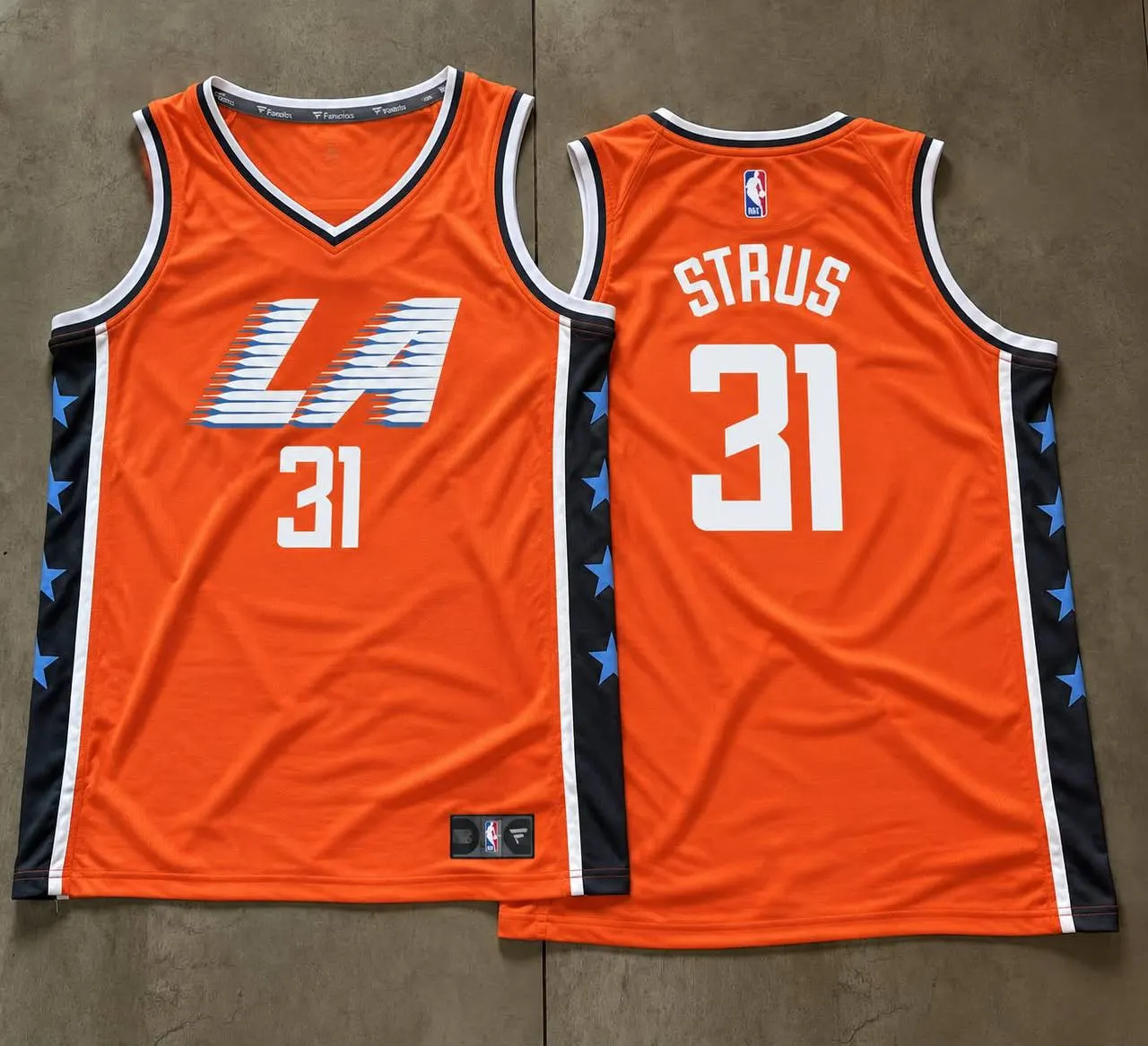Los Angeles Clippers Max Strus Orange Jersey