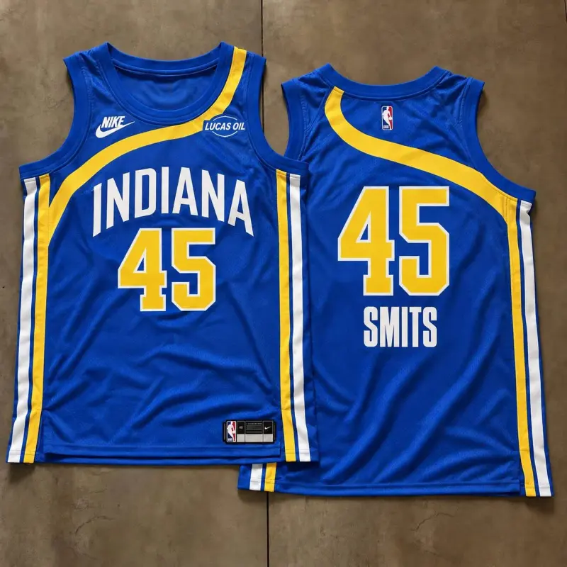 Indiana Pacers Rik Smits Royal Blue Jersey