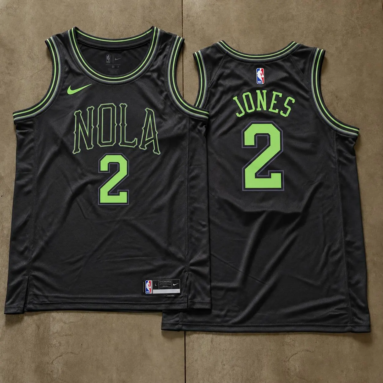 New Orleans Pelicans Herbert Jones Black Jersey