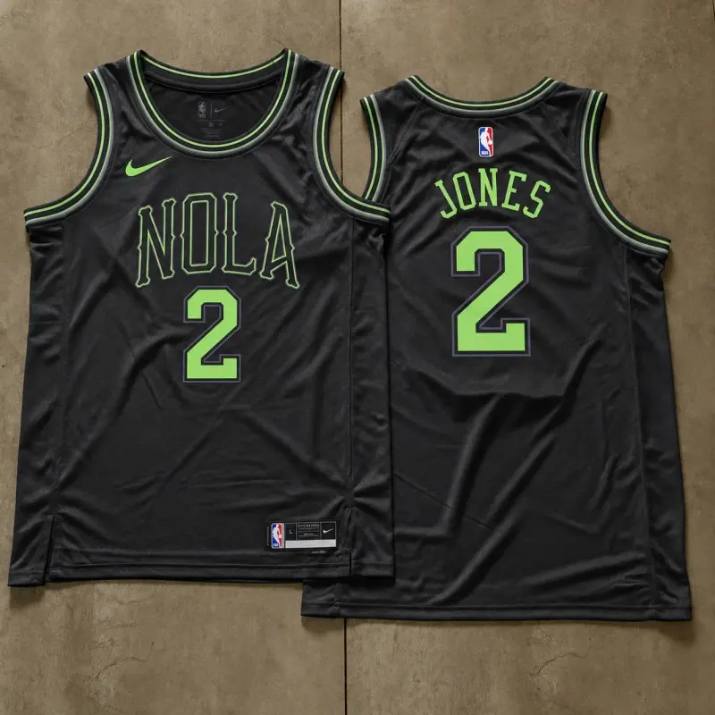 New Orleans Pelicans Herbert Jones Black Jersey