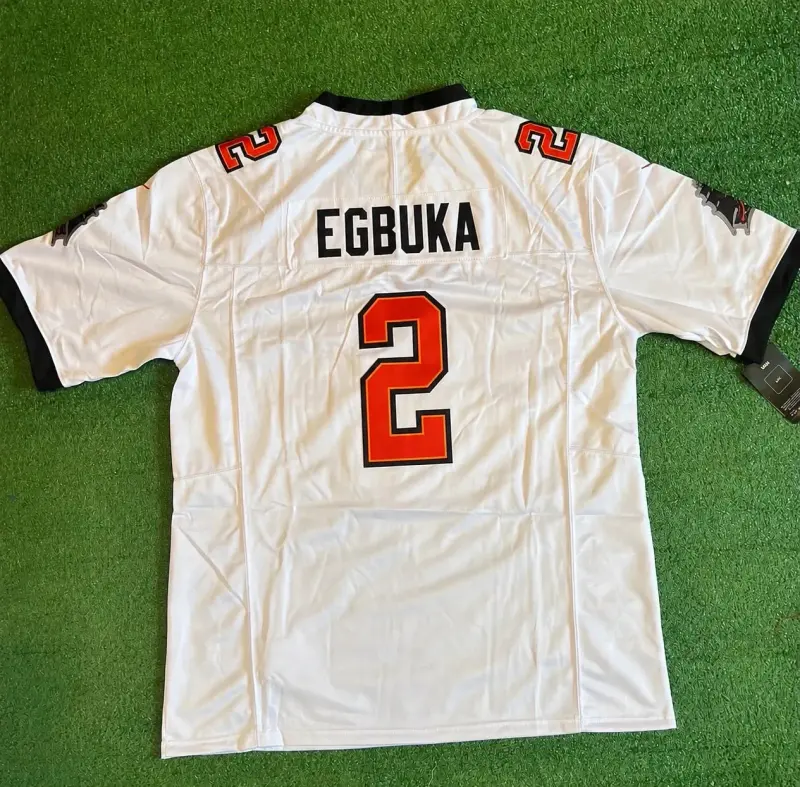Tampa Bay Buccaneers Emeka Egbuka White Jersey