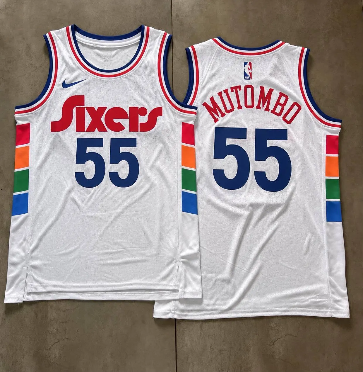 White and Multicolor