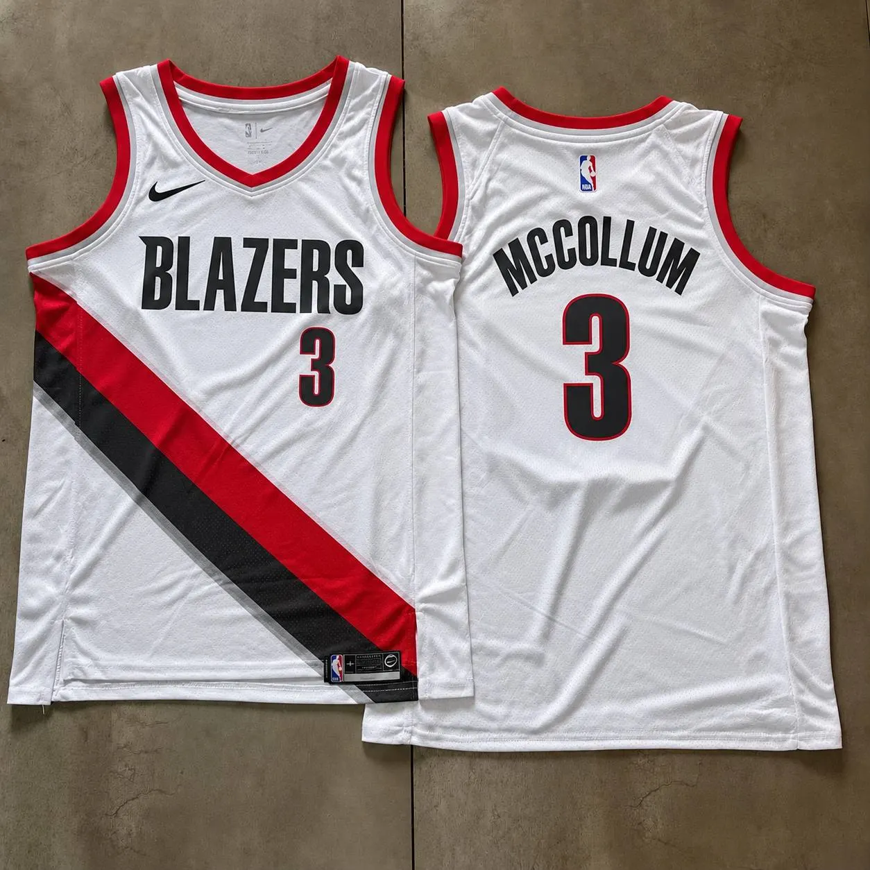 Portland Trail Blazers CJ McCollum White Jersey
