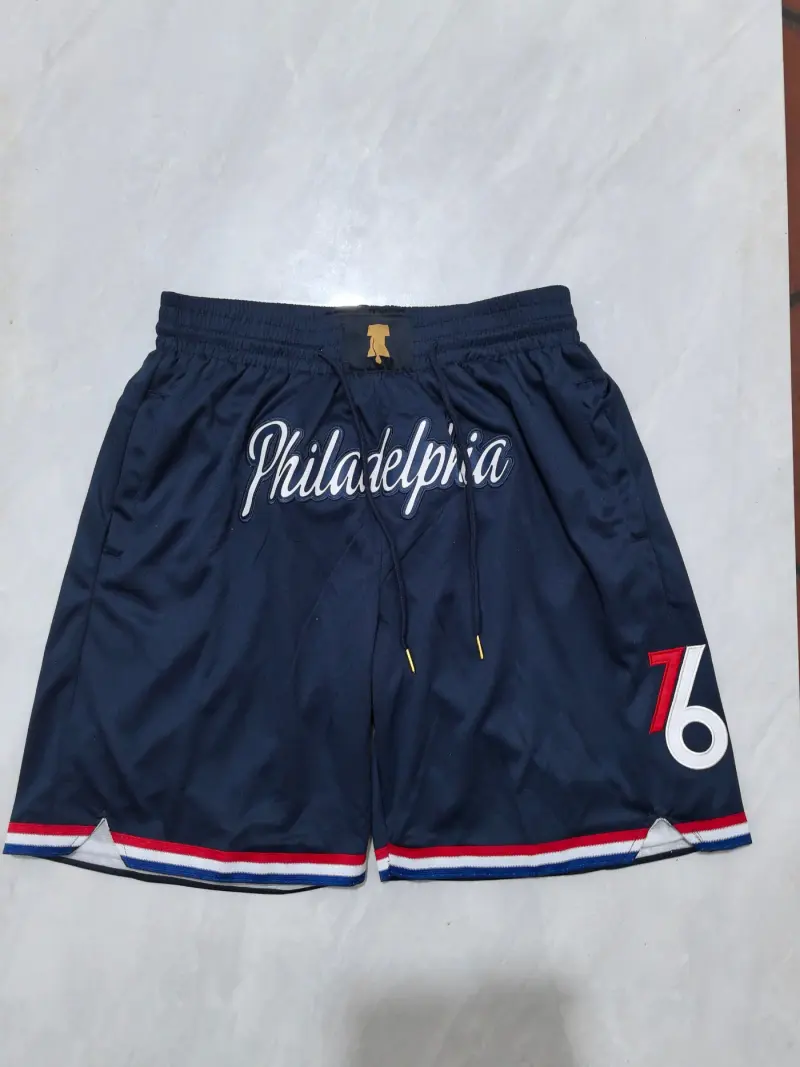 PHILADELPHIA 76ERS BLUE SHORTS