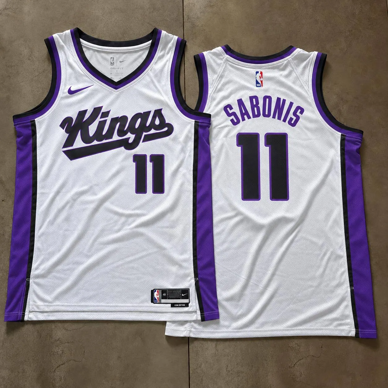 Sacramento Kings Domantas Sabonis White Jersey