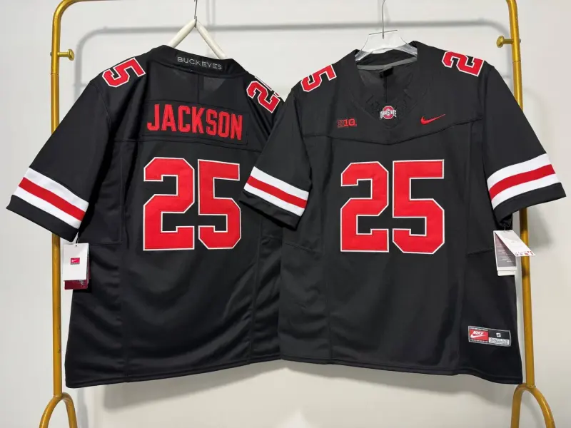 OHIO STATE BUCKEYES BO JACKSON BLACK JERSEY