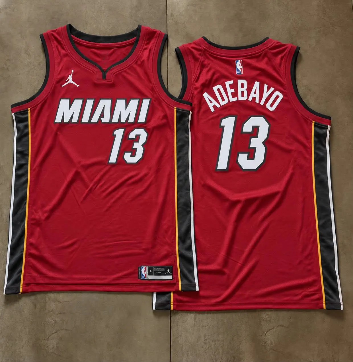 Miami Heat Bam Adebayo Red Jersey