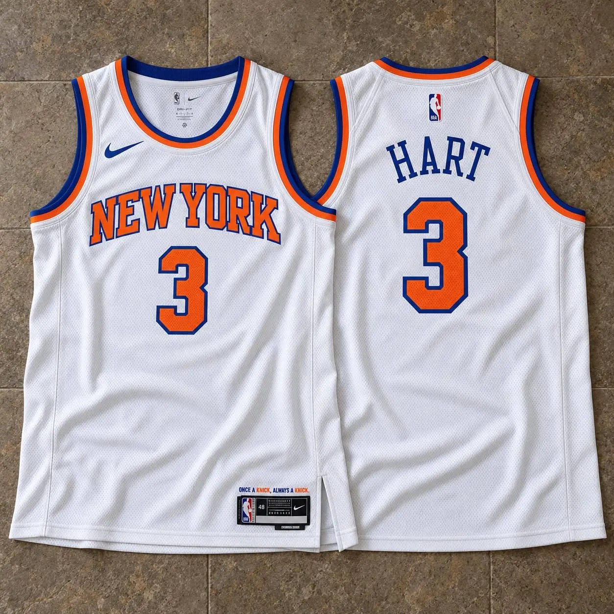 New York Knicks Josh Hart White Jersey