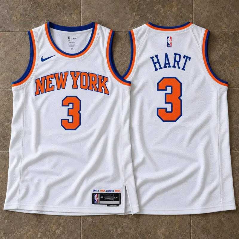 New York Knicks Josh Hart White Jersey