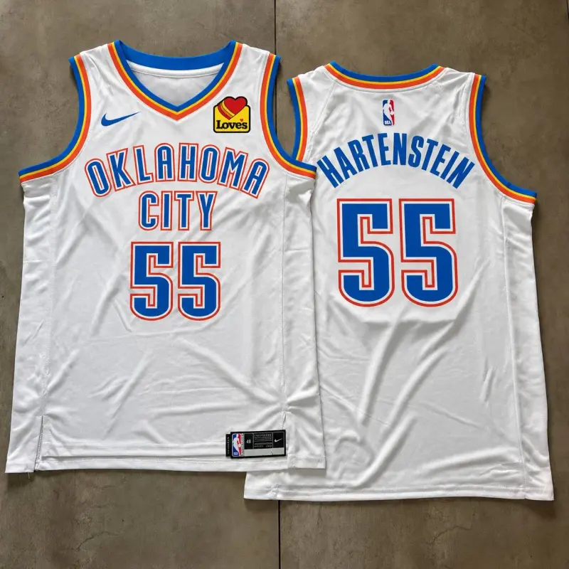 Oklahoma City Thunder Isaiah Hartenstein White Jersey